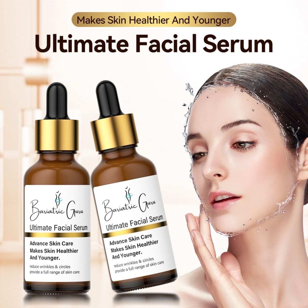 Bariatric Guru Ultimate Facial Serum - Advanced Anti-Aging, Brightening & Hydrating Face Serum with Retinaldehyde, Bakuchiol, Tranexamic Acid Beauty & Personal Care Bariatric Guru