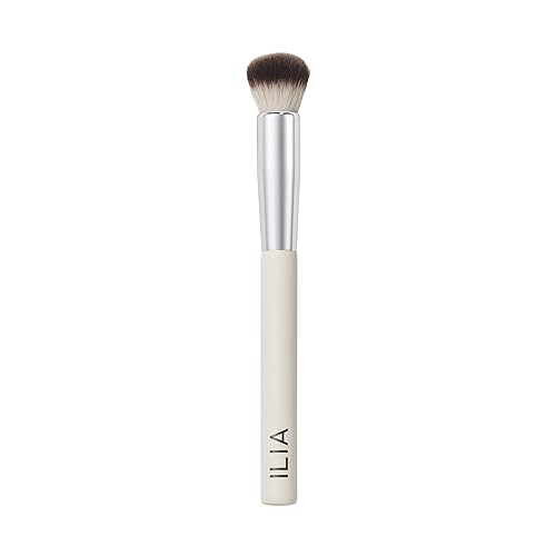 ILIA - Complexion Brush | Liquid + Cream Complexion Product Brush Made with FSC Certified Wood, Aluminum, + Soft, Vegan Bristles | Expertly Crafted | Beauty & Personal Care ILIA
