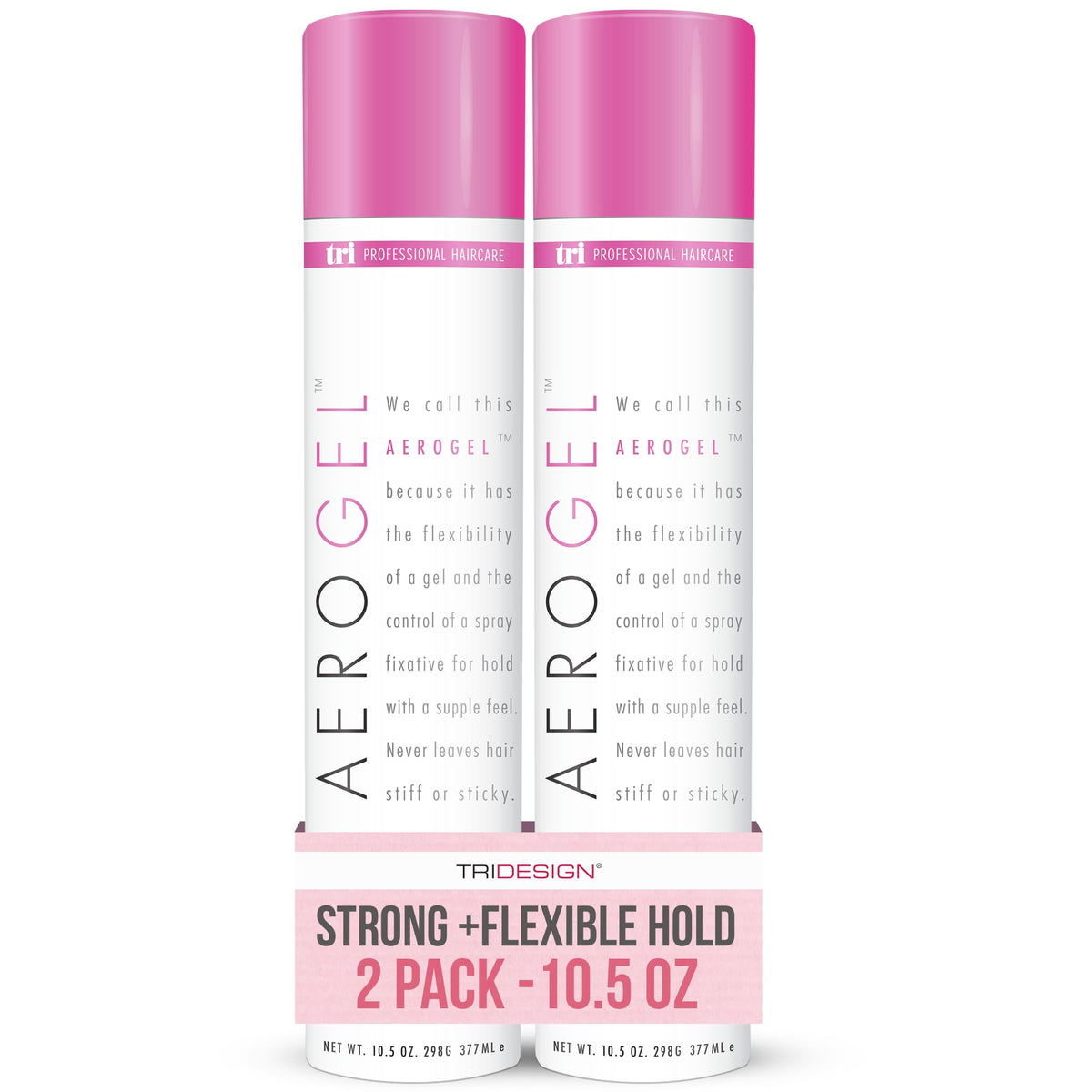 TRIDESIGN Aerogel Strong Hold Volumizing Hair Spray - 10.5 oz, 2 Pack