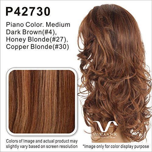 Vivica A. Fox GOLDIE-V New Futura Fiber, Deep Lace Front Wig in Color P42730 18 Inch (Pack of 1)