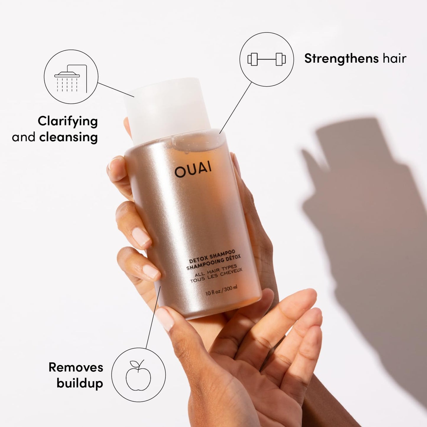 OUAI Travel Kit - Includes Travel Size Leave In Conditioner, Detox Shampoo, Fine to Medium Hair Mask, Scalp & Body Scrub (4 Count) Beauty & Personal Care OUAI