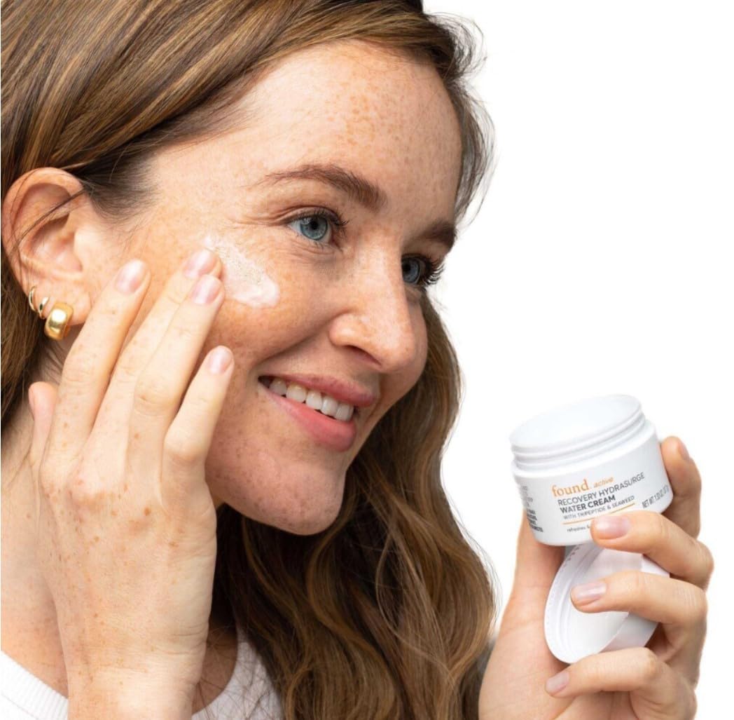 Found Active Recovery HydraSurge Water Cream for Face, Lightweight, Pore-Refining, Refreshes & Hydrates Skin, 1.33 oz. Beauty & Personal Care Found Active