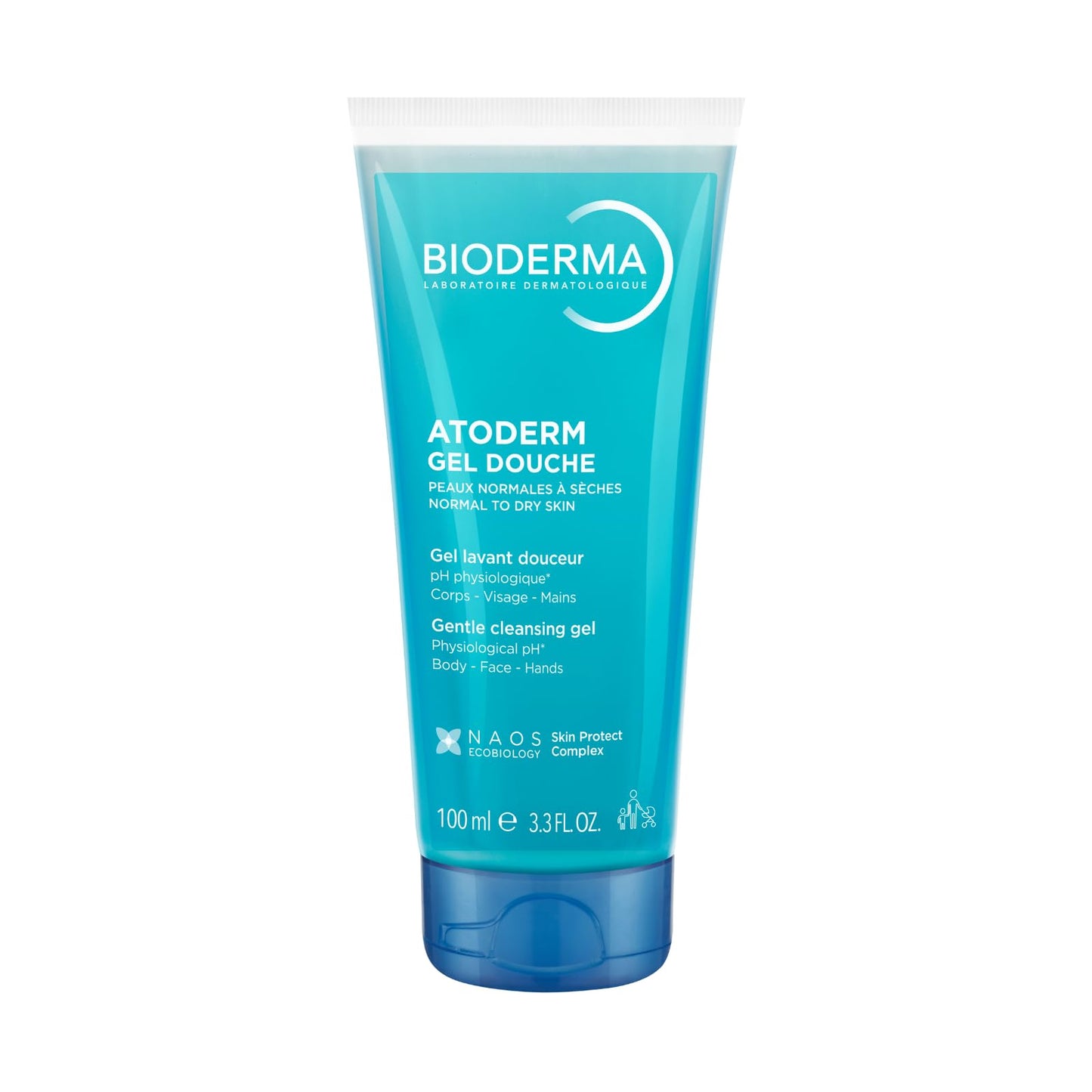 Bioderma Atoderm - Shower Gel - Moisturizing Body and Face Wash - for Family with Normal to Dry Sensitive Skin, 3.33 Fl Oz, (Pack of 1) Beauty and Personal Care Bioderma Default Title