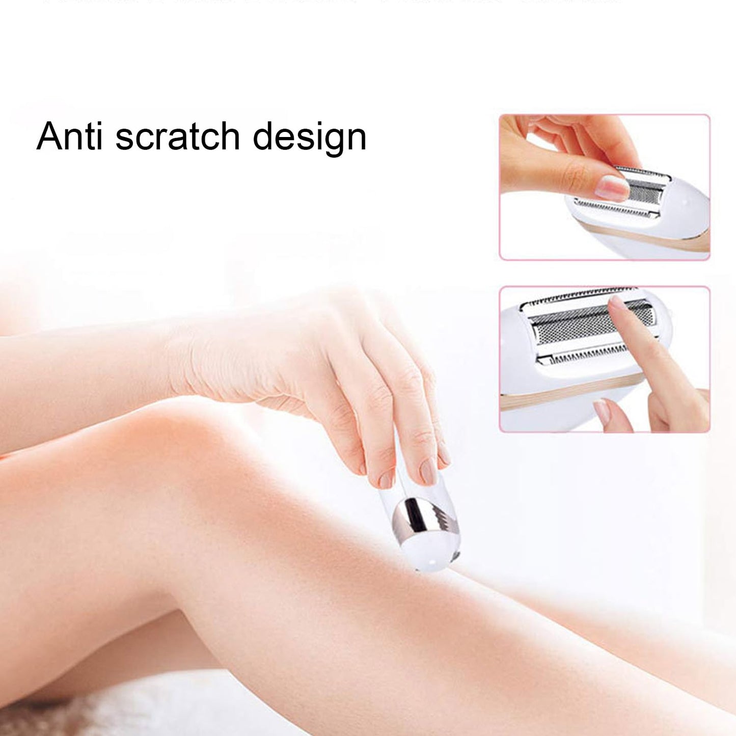 Electric Epilator with Safe Shaving, Quick & Effective Hair Removal for Women, Compact Lightweight Full Body Shaving Needs for Home & Travel, Gray Beauty and Personal Care ZJchao