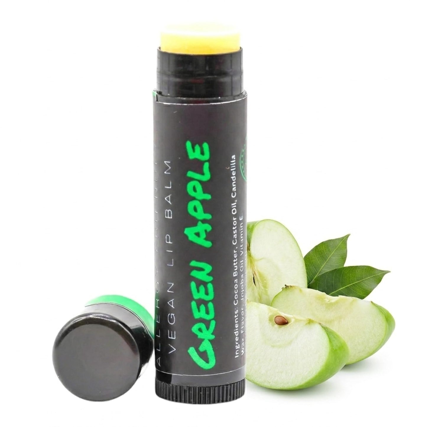 UNCHAPPED Vegan Lip Balm - All Natural and Free of Beeswax, Soy, Nut, and Top 9 Food Allergens (Green Apple) Beauty and Personal Care UNCHAPPED