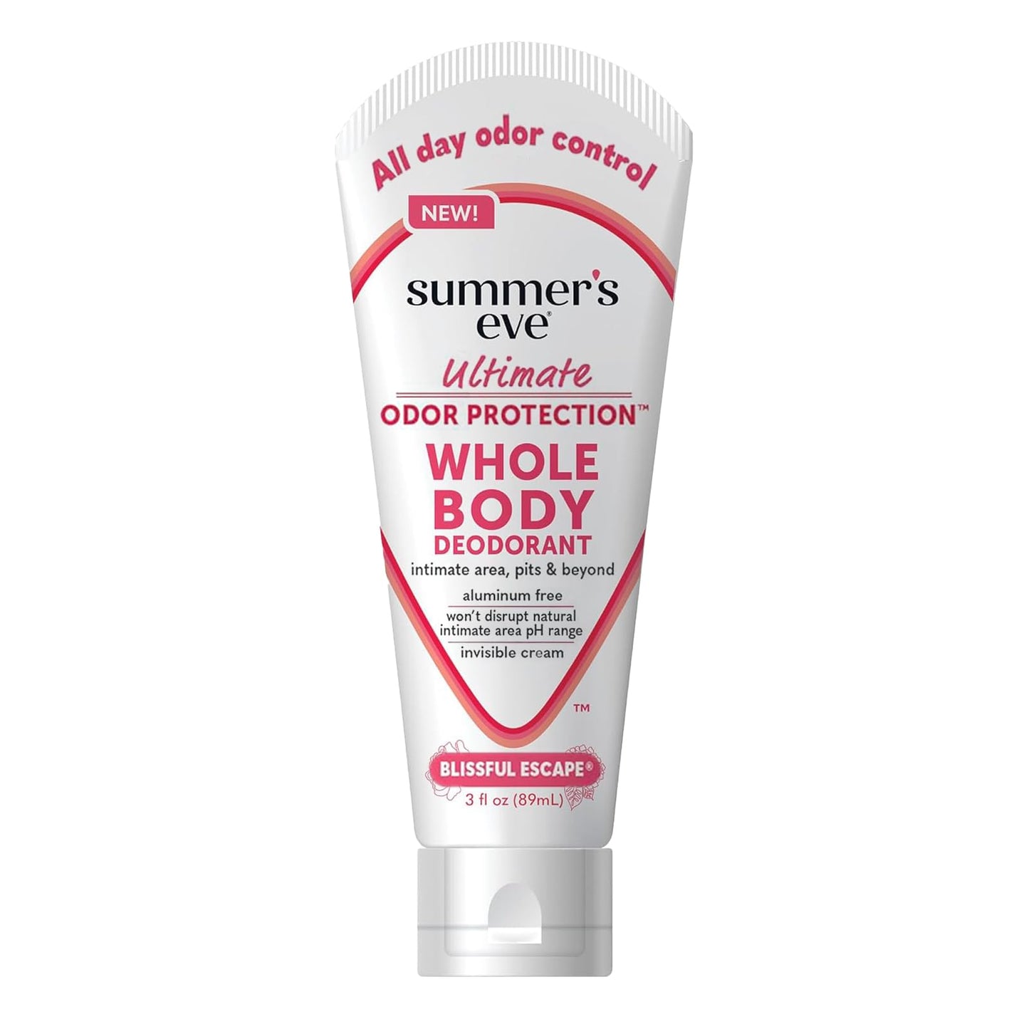 Summer's Eve Blissful Escape Whole Body Deodorant for Women, Aluminum-Free Ultimate Odor Control Cream, 3 Oz Beauty and Personal Care Summer's Eve