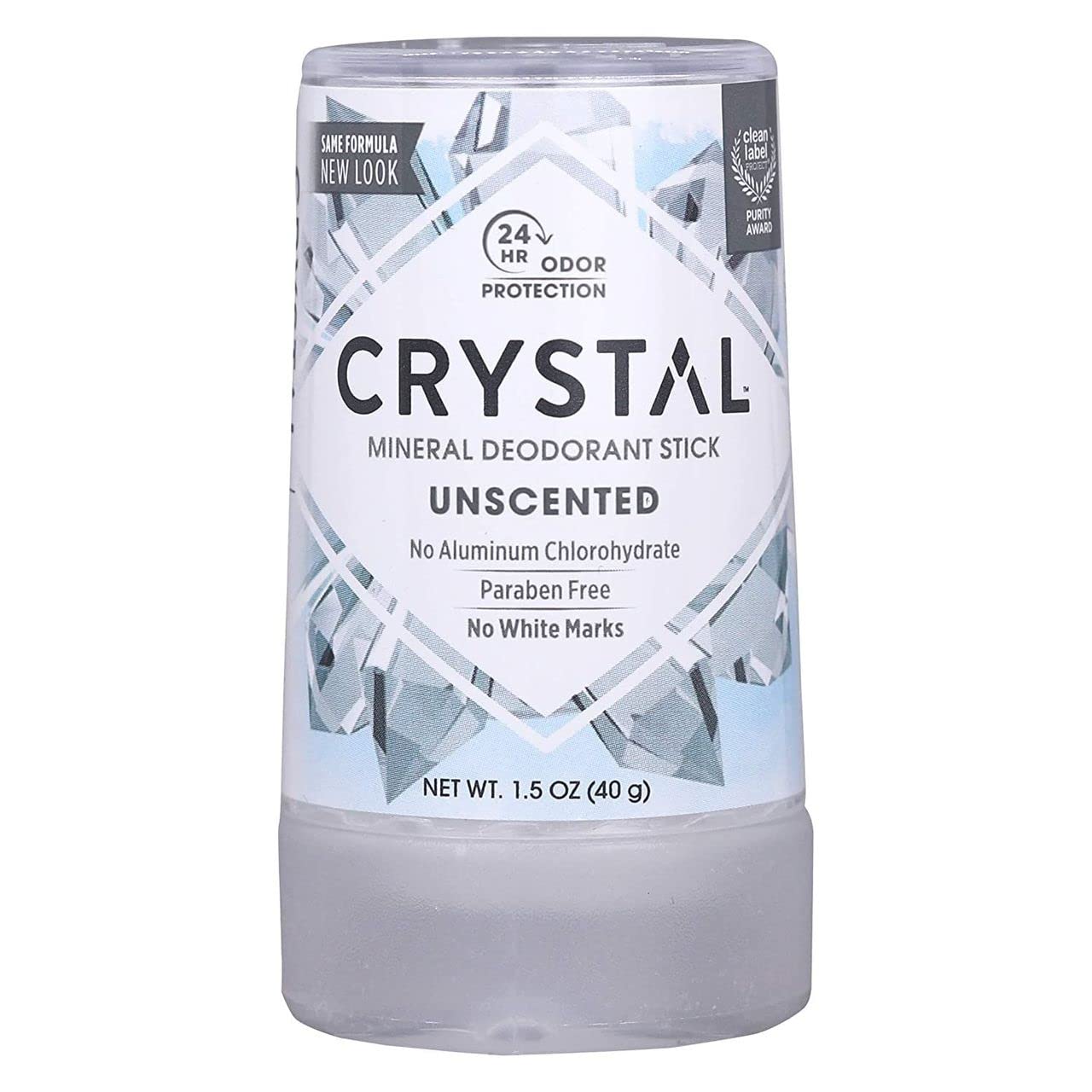 Crystal Body Deodorant Mineral Deodorant Stick Unscented 40g 1 5oz Beauty and Personal Care Crystal Essence