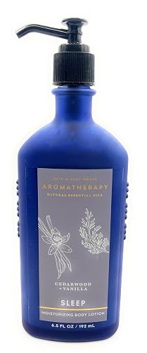 Bath and Body Works Aromatherapy Sleep Cedarwood + Vanilla Moisturizing Body Lotion- 6.5 fl. oz / 192 ml Beauty & Personal Care Bath & Body Works