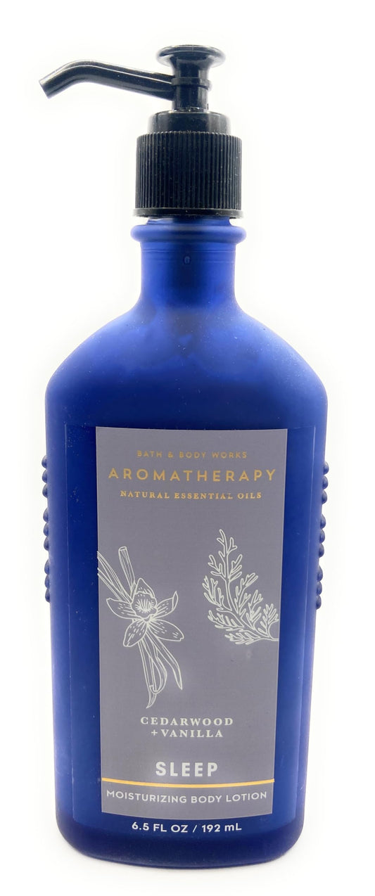Bath and Body Works Aromatherapy Sleep Cedarwood + Vanilla Moisturizing Body Lotion- 6.5 fl. oz / 192 ml Beauty & Personal Care Bath & Body Works