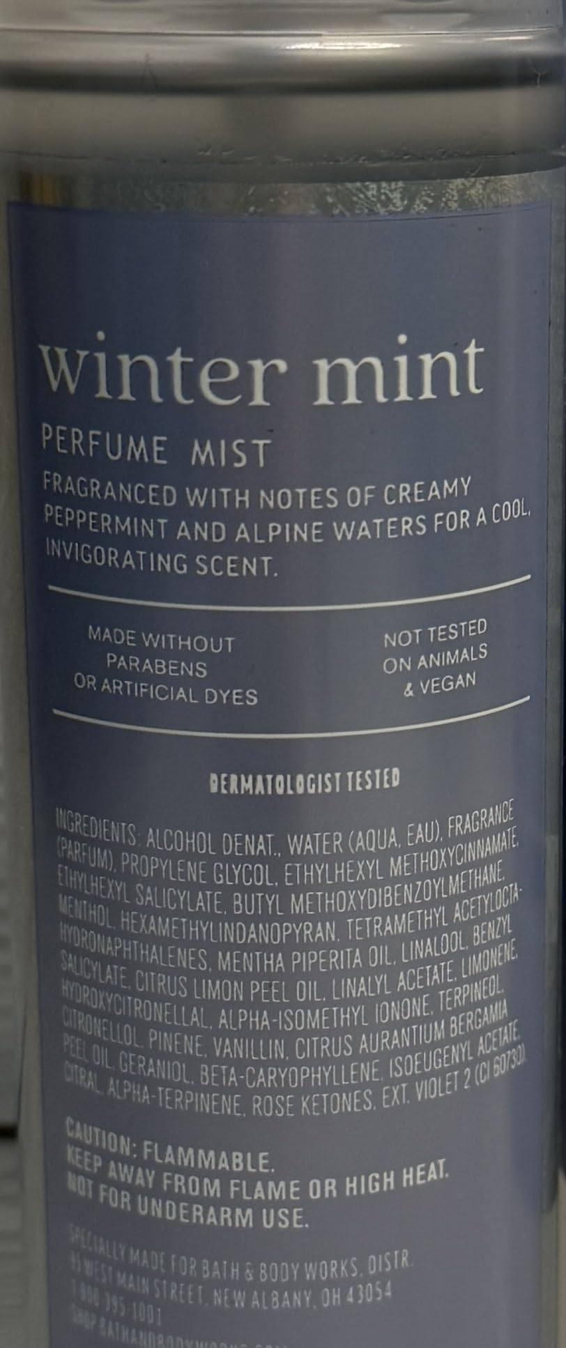 Bath & Body Works Women's Water Winter Mint Body Cream and Fine Fragrance Mist 2 Piece Set Beauty and Personal Care Bath & Body Works