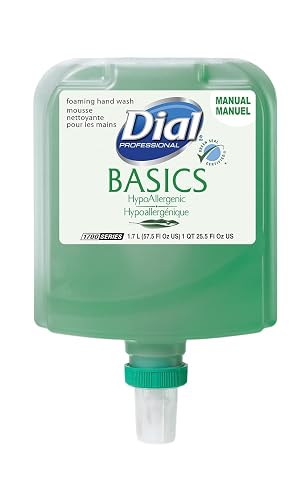 Dial Basics with Vitamin E Hypoallergenic Foaming Hand Wash, 1700 Universal Manual, 1.7L Dispenser Refill (Pack of 3) Beauty & Personal Care Dial