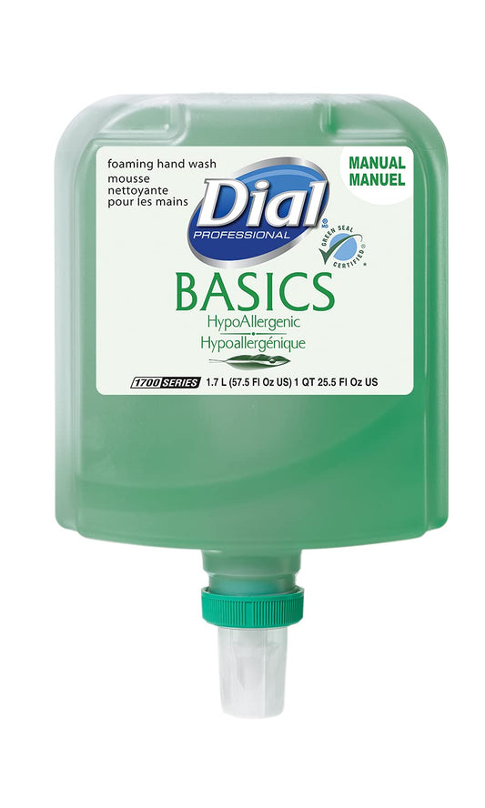 Dial Basics with Vitamin E Hypoallergenic Foaming Hand Wash, 1700 Universal Manual, 1.7L Dispenser Refill (Pack of 3) Beauty & Personal Care Dial