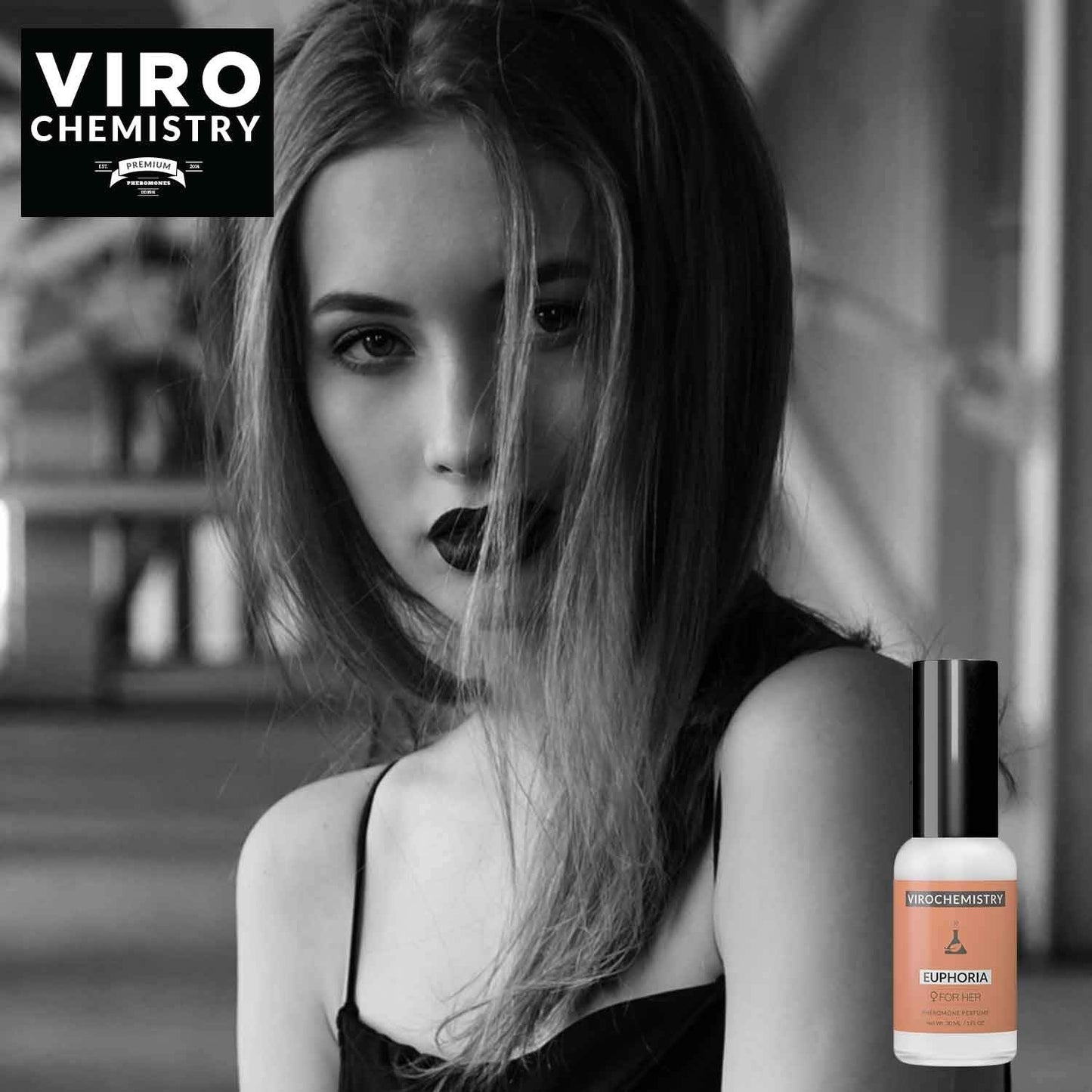 VIROCHEMISTRY Pheromones For Women (Euphoria) - Elegant, Ultra Strength Organic Fragrance Body Perfume (1 Fl. Oz) Beauty & Personal Care VIROCHEMISTRY