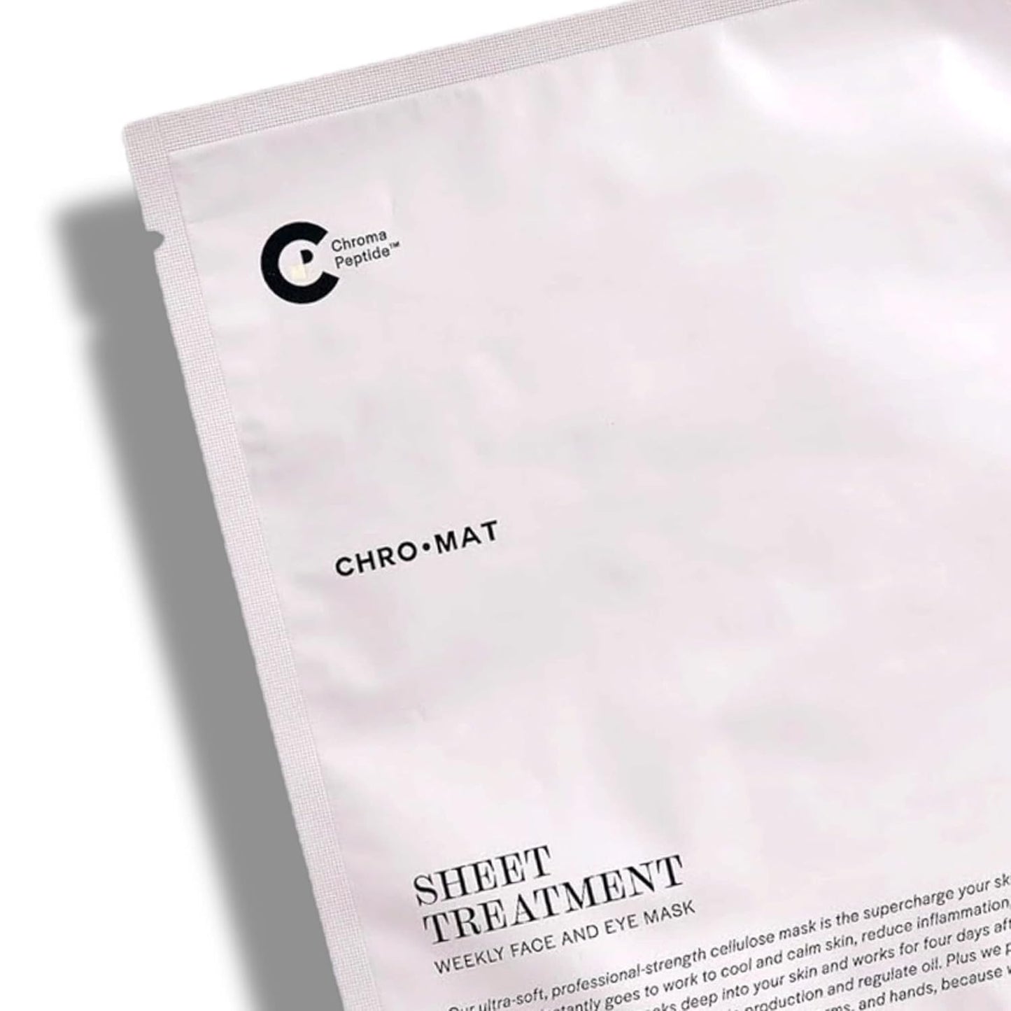CHROMAT Sheet Treatment - 4 Pack Sheet Mask - Face & Eye Mask with Chroma Peptide, Fucoreverse, Tens’Up & Lyocell - Hydrating & Smoothing Beauty & Personal Care CHROMAT