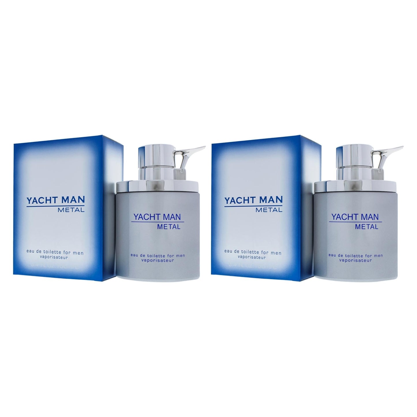 Myrurgia Yacht Man Metal EDT Spray Men 3.4 oz Pack of 2 Beauty & Personal Care Myrurgia