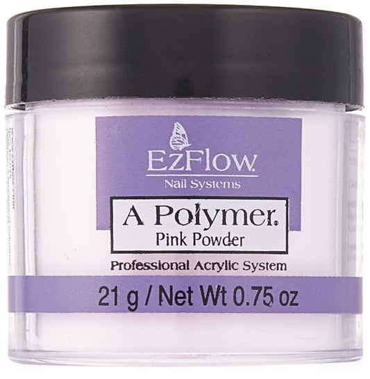 EZ Flow A Polymer Pink False Nails, 0.75 Ounce