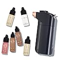 Luminess Breeze Duo Airbrush Makeup System, Deep Coverage - 9-Piece Kit includes 2x Silk Airbrush Foundation, Apricot Shade Blush, Glow Highlighter Beauty & Personal Care LUMINESS