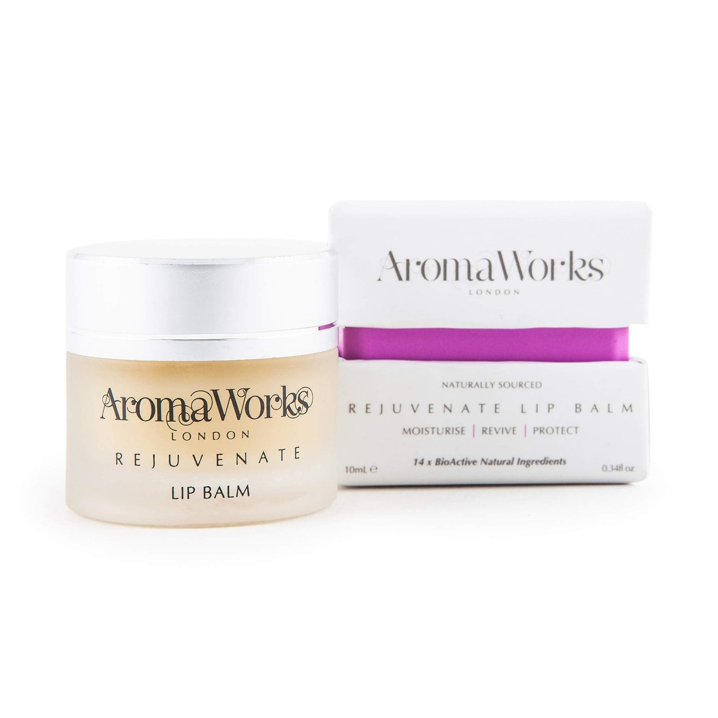 AromaWorks London Rejuvenate Lip Balm - Highly Moisturising Treatment For Lips - Protects Against All Weather Conditions - Contains Jojoba Wax, Shea Beauty and Personal Care AromaWorks London