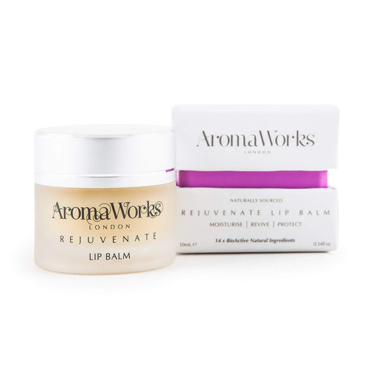 AromaWorks London Rejuvenate Lip Balm - Highly Moisturising Treatment For Lips - Protects Against All Weather Conditions - Contains Jojoba Wax, Shea Beauty and Personal Care AromaWorks London