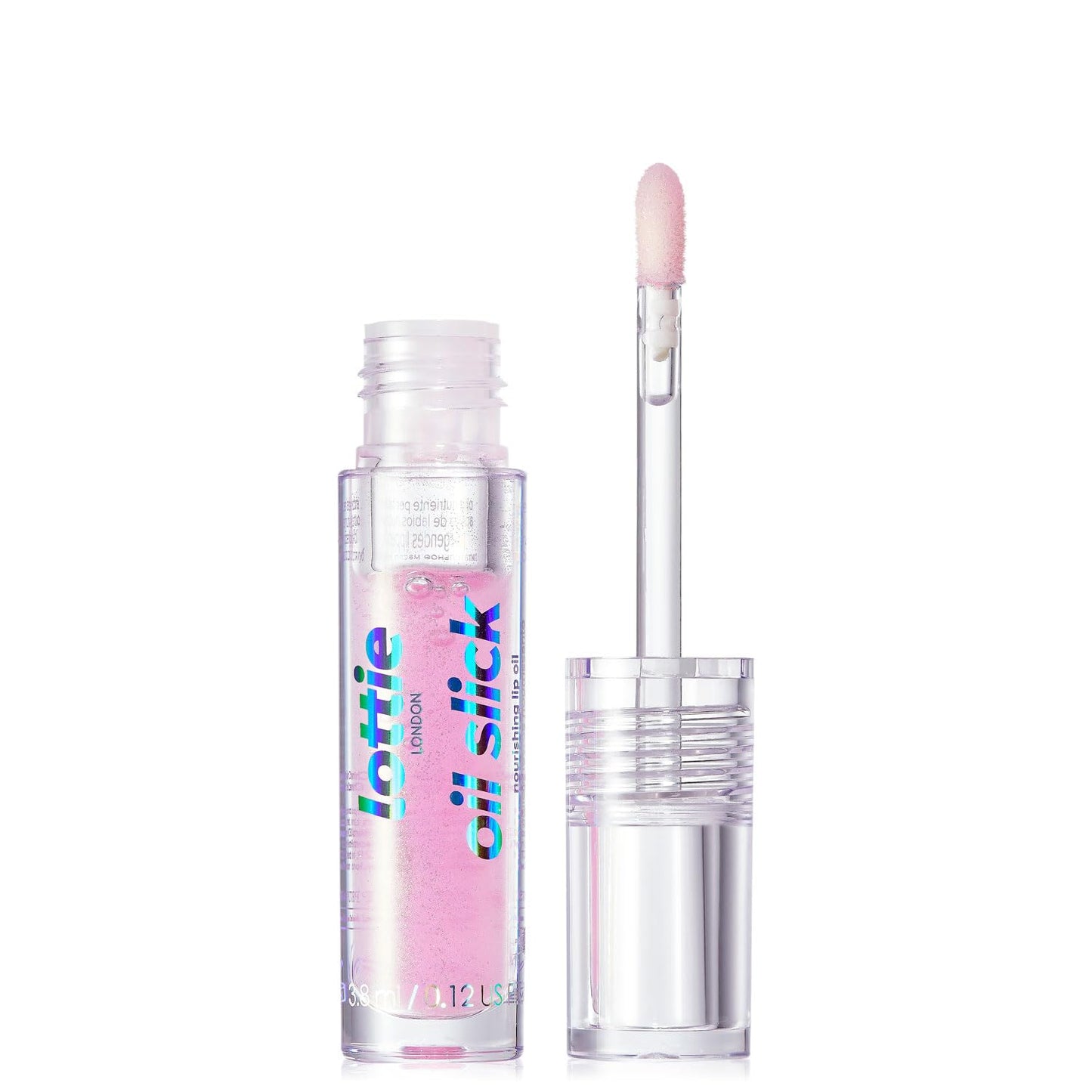 Lottie London Oil Slick in Watermelon Sugar, Nourishing & Hydrating Lip Oil Infused with Vitamin E, Vitamin B, Almond Oil and Jojoba Oil, Beauty and Personal Care Lottie London