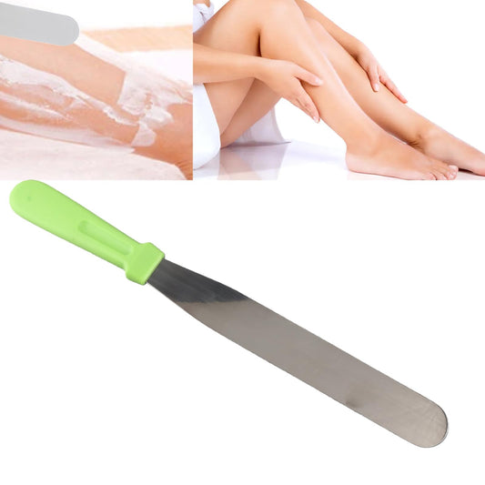 Wax Spatula, Wax Applicator Sticks with Ergonomic Handle 8 Inch Stainless Steel Hair Removal Spatula Straight Wax Mixing Knife for Home and Salon Use Beauty and Personal Care Ymiko