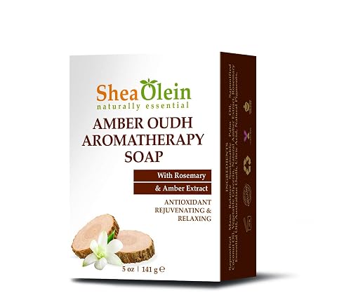 AMBER OUDH AROMATHERAPY SOAP WITH ROSEMARY & AMBER EXTRACT Amber Oudh Aromatherapy Soap with Rosemary & Amber Extract Beauty & Personal Care SheaOlein Naturally Essential