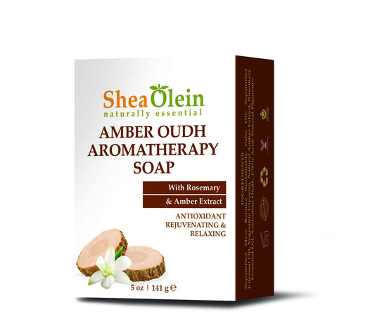 AMBER OUDH AROMATHERAPY SOAP WITH ROSEMARY & AMBER EXTRACT Amber Oudh Aromatherapy Soap with Rosemary & Amber Extract Beauty & Personal Care SheaOlein Naturally Essential