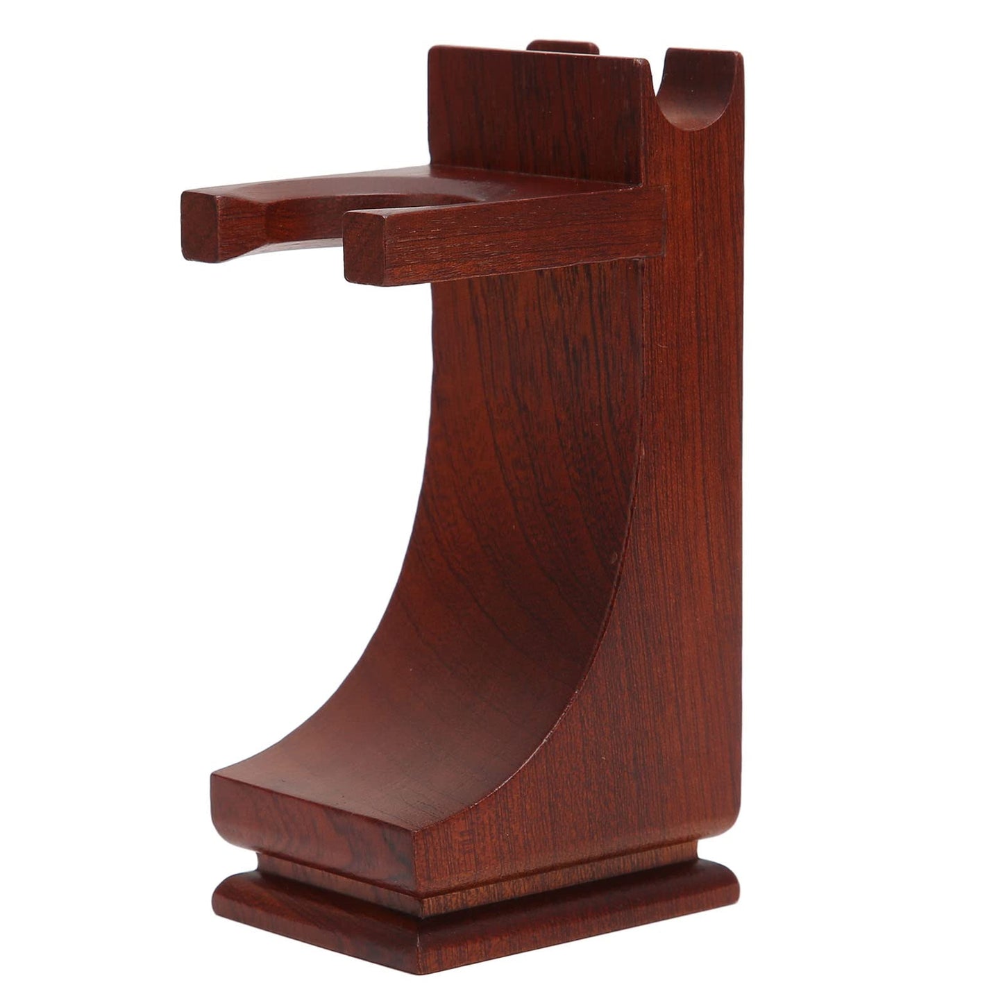 Wood Shave Stand and brush stand Strong Practicality Anti Slip Base Shave Stand Strong Stable To Use Wine Red for Bathroom Belleza Beauty and Personal Care Jopwkuin