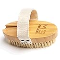 Firm Dry Brush & Shower Brush for Body - Handheld Back Scrubber Body Brush Exfoliator & Dead Skin Remover for Body Firm & Tighten Skin Improve Beauty & Personal Care M3 Naturals