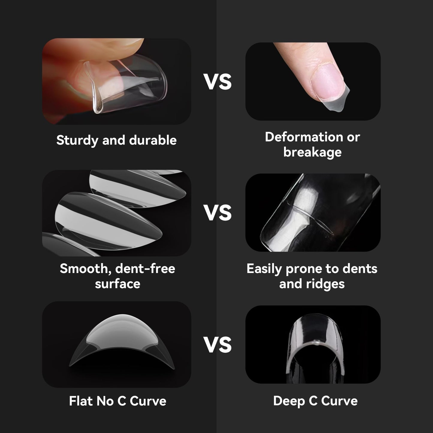 UNA GELLA Short Almond Nail Tips Pre-shape Short Almond Gel Nail Tips 216pcs Press on Nails 12 Sizes Soft Gel Acrylic Clear Fake Full Cover for Nails Beauty and Personal Care UNA GELLA