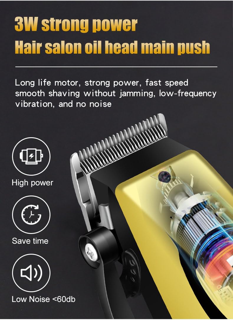 Hair Clippers for Men Professional, Cordless Hair Cutting Kit withLED Digital Display and 4 Limit Combs Rechargeable Haircut Kit for Barber & Home Use Beauty and Personal Care QDKVTNDJZ