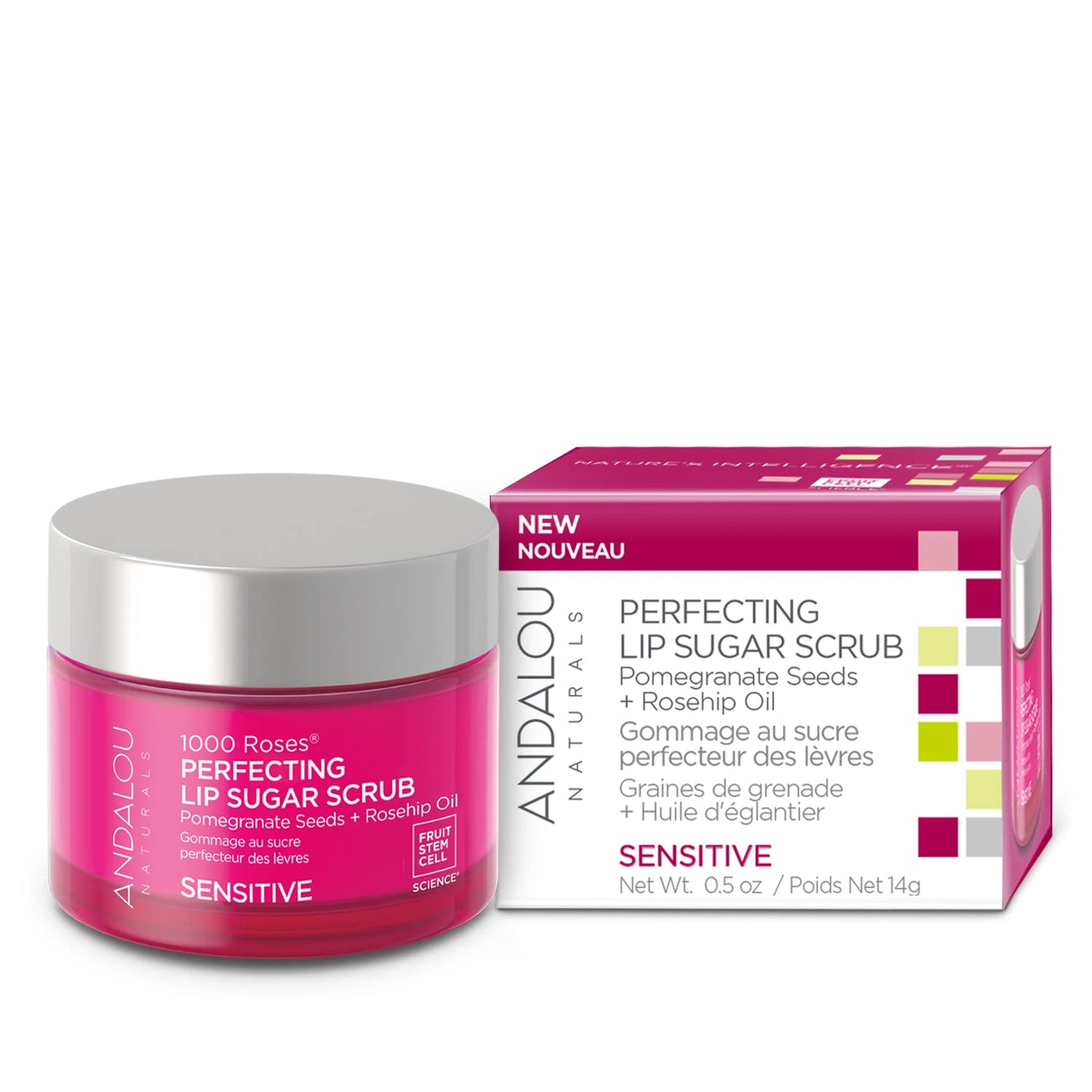 1000 ROSES® Perfecting Lip Sugar Scrub Beauty & Personal Care Andalou Naturals