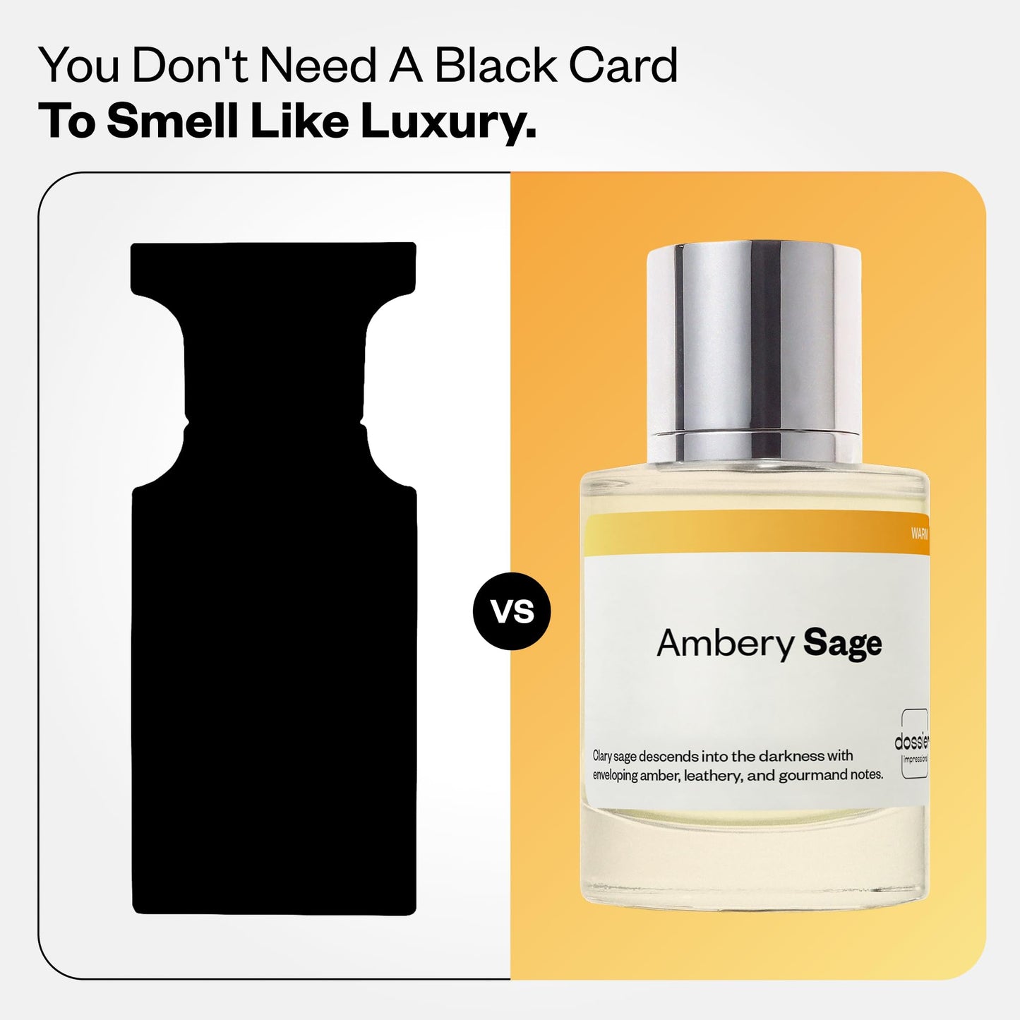Dossier - Ambery Sage - Eau de Parfum - Inspired by Fabulous - Long-Lasting Fragrance - Unisex -1.7 fl oz (50ml) Beauty & Personal Care Dossier