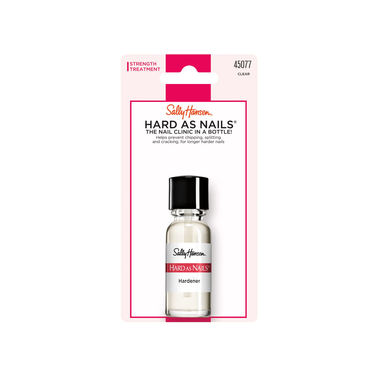 Sally Hansen Hard As Nails® Nail Hardener, Clear, Strengthener, 1 Count, 0.45 Oz , Nail Strengthener, Nail Strengthening Polish Beauty & Personal Care Sally Hansen