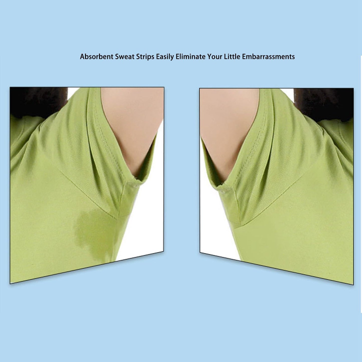 MOUMOUTEN Underarm Sweat Roll, Transparent and Invisible Armpit Sweat Pads, Cuttable and Adhesive Sweat Prevention Pads Safe and Skin Friendly Beauty and Personal Care MOUMOUTEN