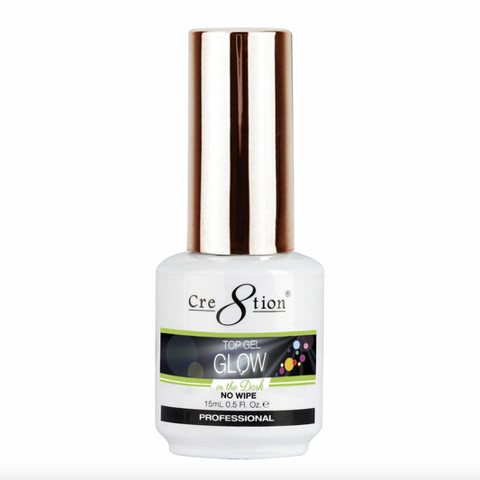 Cre8tion Glow in The Dark Soak Off Top Coat Gel Polish led uv lamp needed Curing Nail Art Nail Polish Beauty & Personal Care Cre8tion