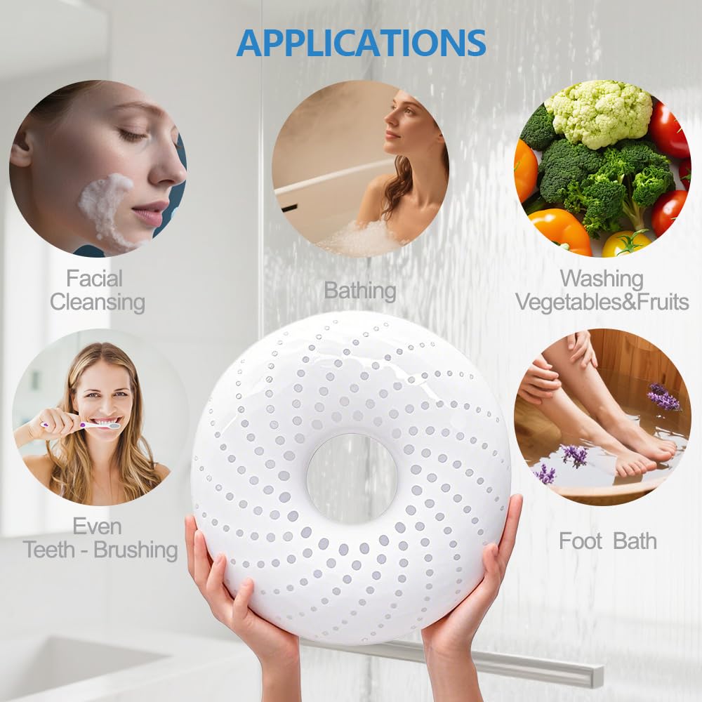 Unosuich Hydrogen Bath Bombs Nano Bubble Shower Spa Bathtub Natural Pure Hydrogen Bath Ball for Deep Cleaning While Enjoying a Healthy Spa White Beauty and Personal Care Unosuich