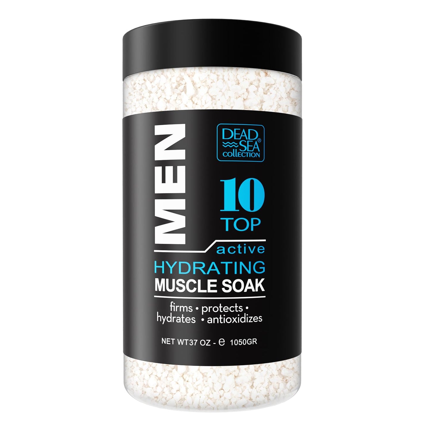 Dead Sea Collection Bath Salts for Men - Muscle Recovery Bath Soak - TOP 10 Active Mens Pure Dead Sea Salt for Soothing and Relaxing - 37 Oz Beauty and Personal Care Dead Sea Collection