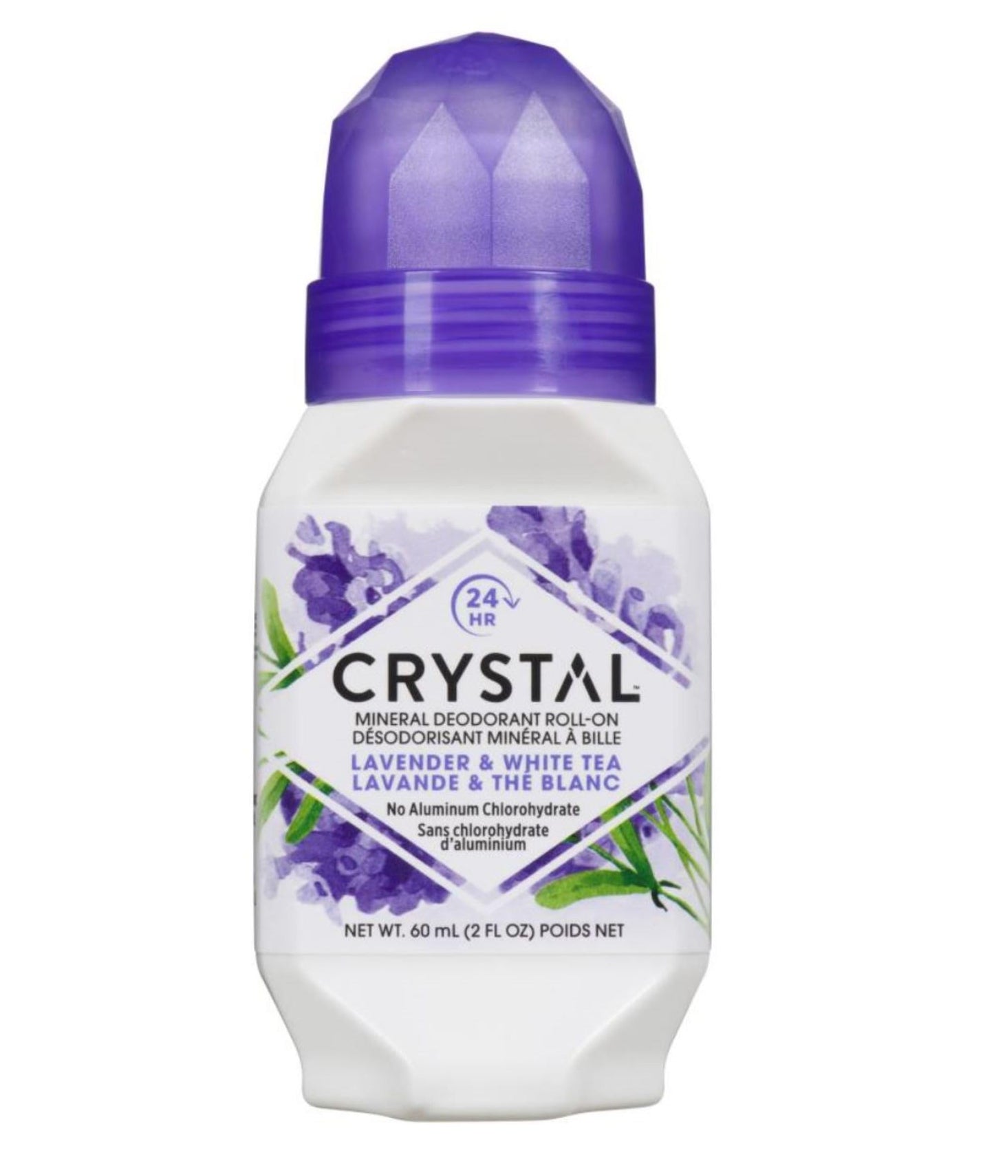Crystal Mineral Deodorant Roll-On, Lavender & White Tea 2.25 oz (Pack of 12) Beauty and Personal Care Crystal Essence