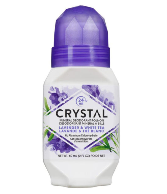 Crystal Mineral Deodorant Roll-On, Lavender & White Tea 2.25 oz (Pack of 12) Beauty and Personal Care Crystal Essence