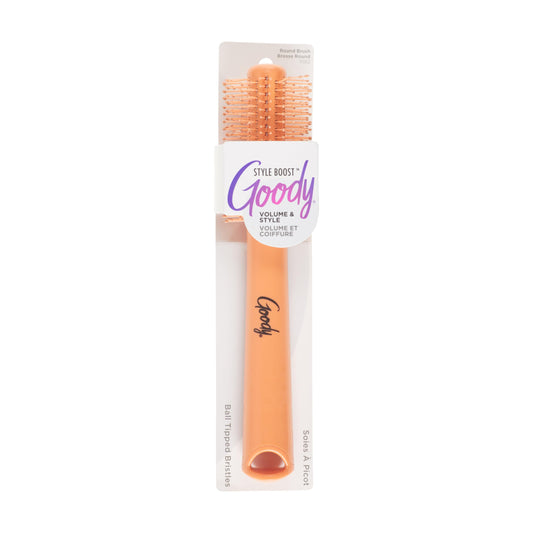 Goody Style Boost Round Brush 21mm, Volumizing Blow Out, for Fine, Short & Medium Hair, Easy-Grip Handle, Lightweight Styling for Lift & Root Volume Beauty & Personal Care GOODY