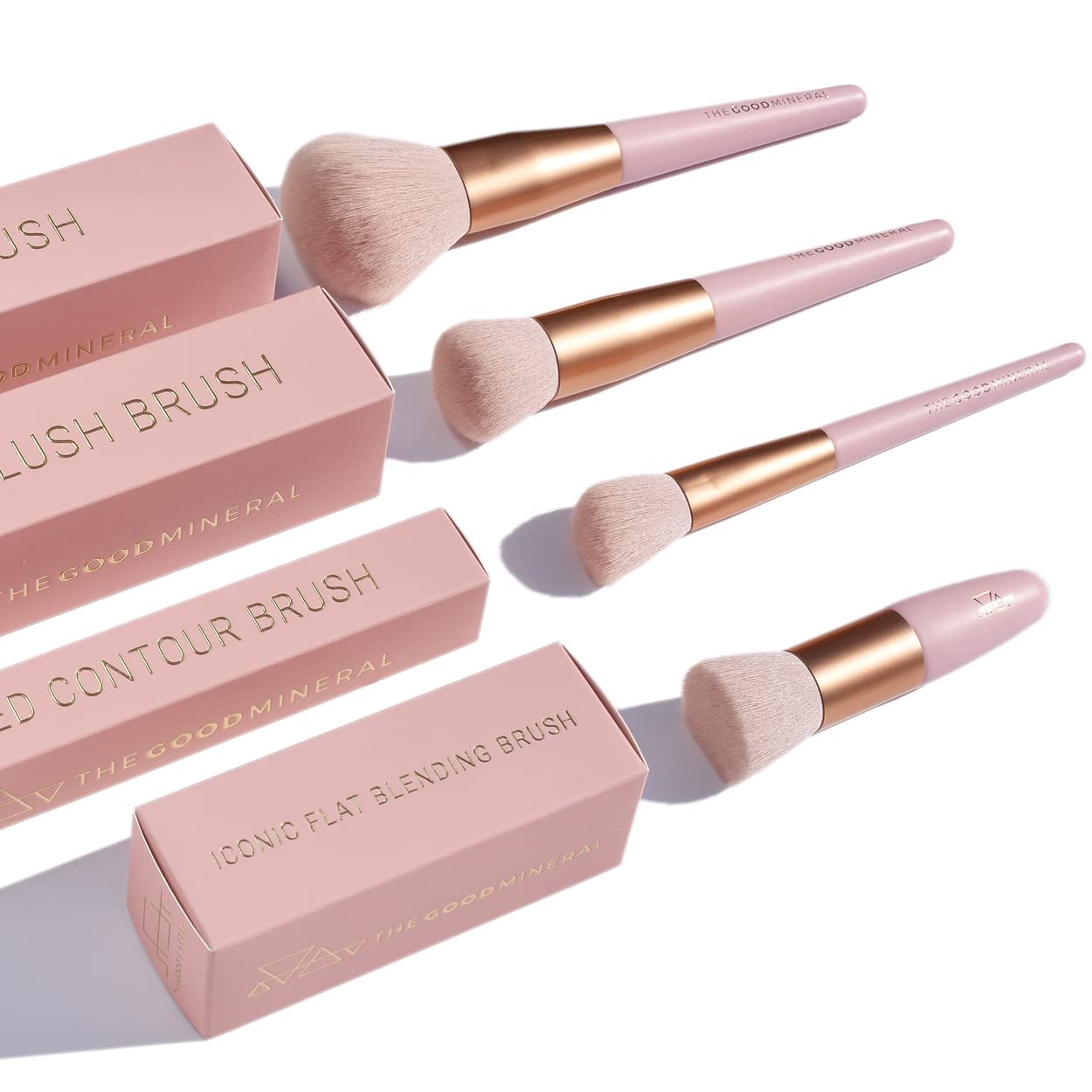 Iconic Flat Blending Brush - The Good Mineral | Best Brush for Loose Powder | Vegan Beauty & Personal Care THE GOOD MINERAL