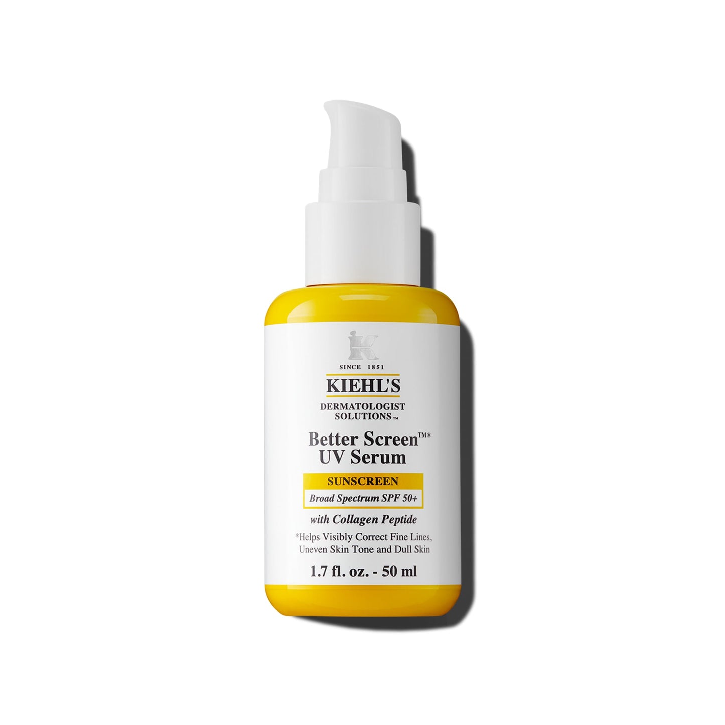 Kiehl's SPF 50+ Sunscreen Serum for Face, Better Screen Facial Sunscreen with Collagen Peptides, No White Cast, For All Skin Types, Shields UVA/UVB Beauty and Personal Care Kiehl's Default Title