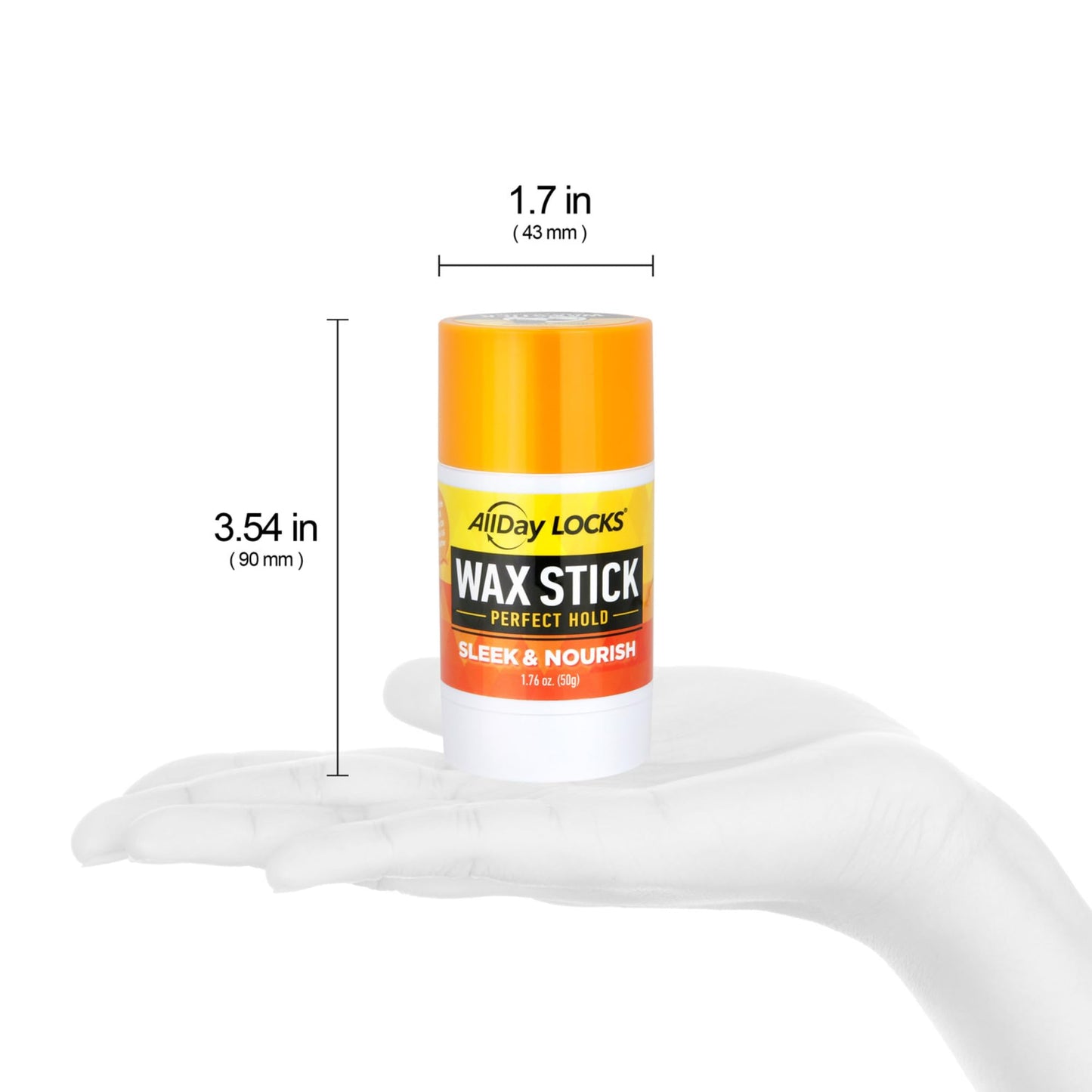 AllDay Locks Wax Stick - Hair Styling Edge Control Slick Stick, Strong Hold for Slick Backs, Natural Styles, Side Parts, and More, Wax Stick for Men Beauty & Personal Care AllDay Locks