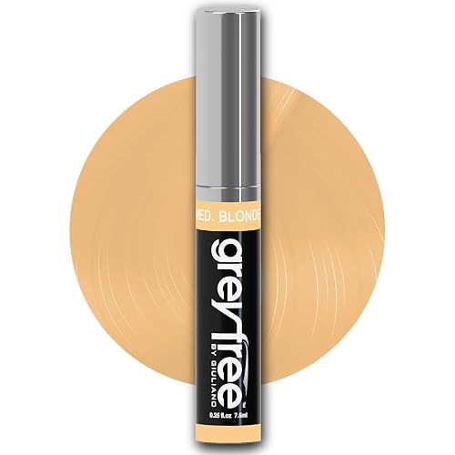 Greyfree Hair Mascara Root Touch-Up for Gray Hair | Precision Hairline Concealer for Brows & Beard Medium-Blonde (warm tone) Beauty & Personal Care Greyfree