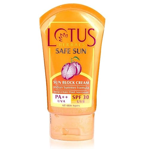 Lotus Herbals Safe Sun Sun Block Cream SPF 30, 50g (Pack of 2) Beauty & Personal Care Lotus