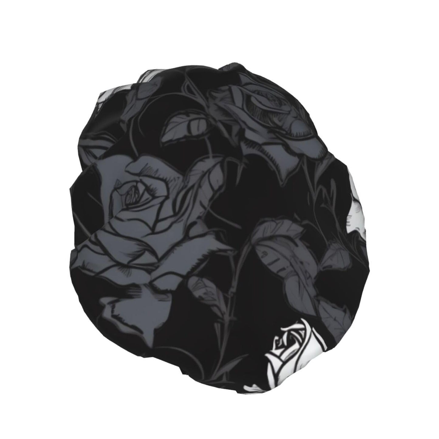 Rose gothic Shower Cap for Women Men Large Reusable Shower Bonnet Double-Layer Waterproof Bath Caps Elastic Band Hair Hat for All Hairstyles Beauty and Personal Care BWLHJKE