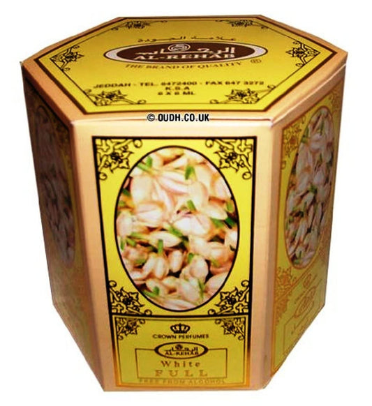 Al-Rehab White Full - 6ml (.2oz) Roll-on Perfume Oil by Al-Rehab (Crown Perfumes) (Box of 6) Beauty & Personal Care Al-Rehab