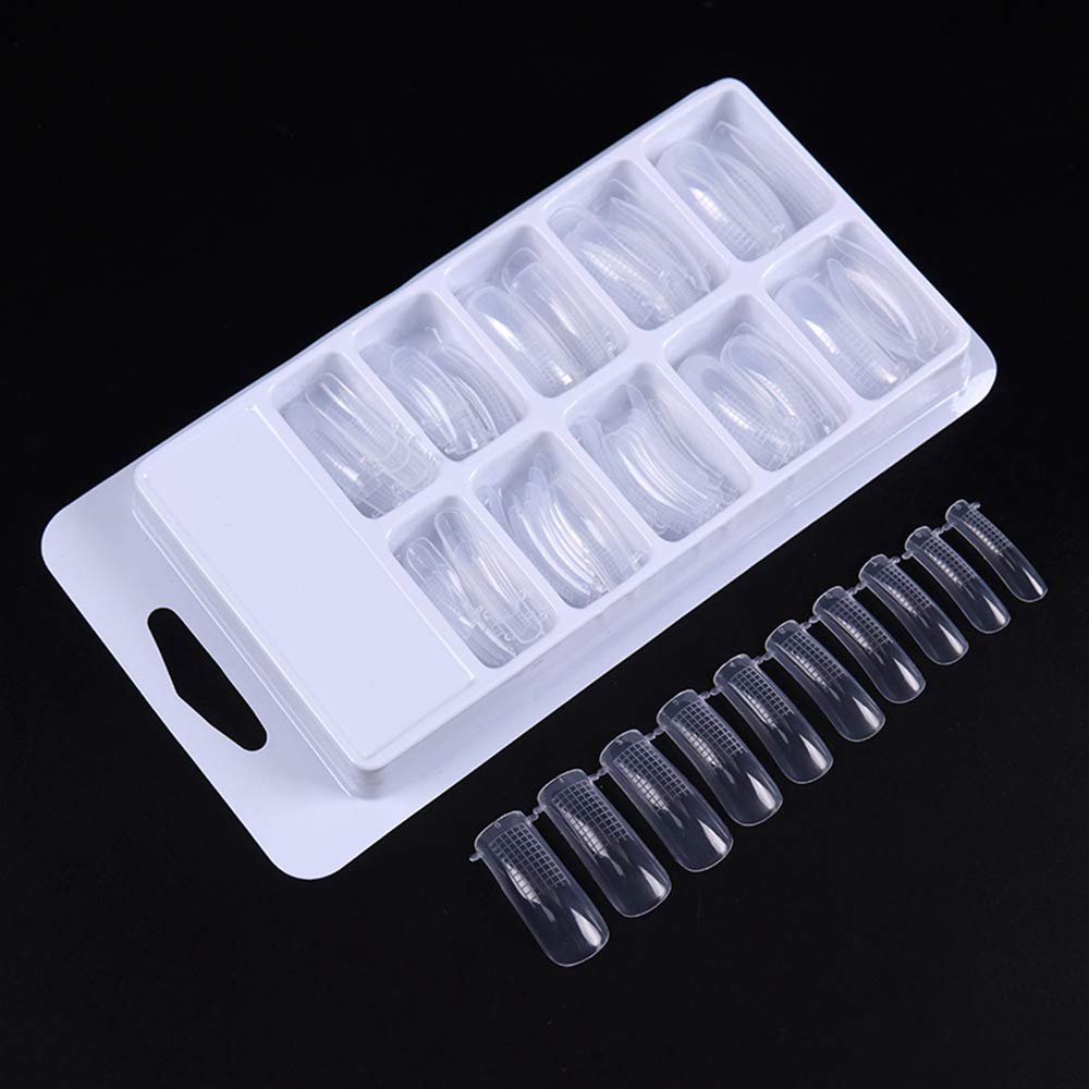 DNHCLL 600 PCS 12 Sizes False Toenails Full Cover Artificial French Acrylic Toenails for Nail Salons and DIY Nail Art (Natural) Beauty & Personal Care DNHCLL