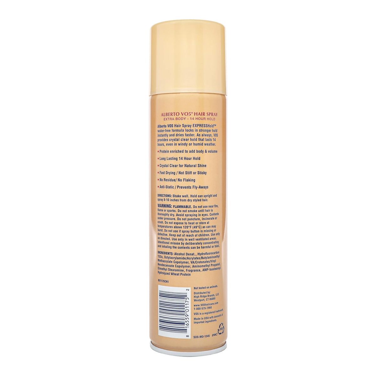 Alberto VO5 Crystal Clear Extra Body Hair Spray - Volumizing Hair Spray for Styling - Frizz and Humidity Control - Clear Spray Formula - 8.5 oz Beauty & Personal Care Alberto VO5